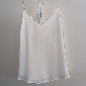 NWT J. Crew Factory Scalloped Tank Top